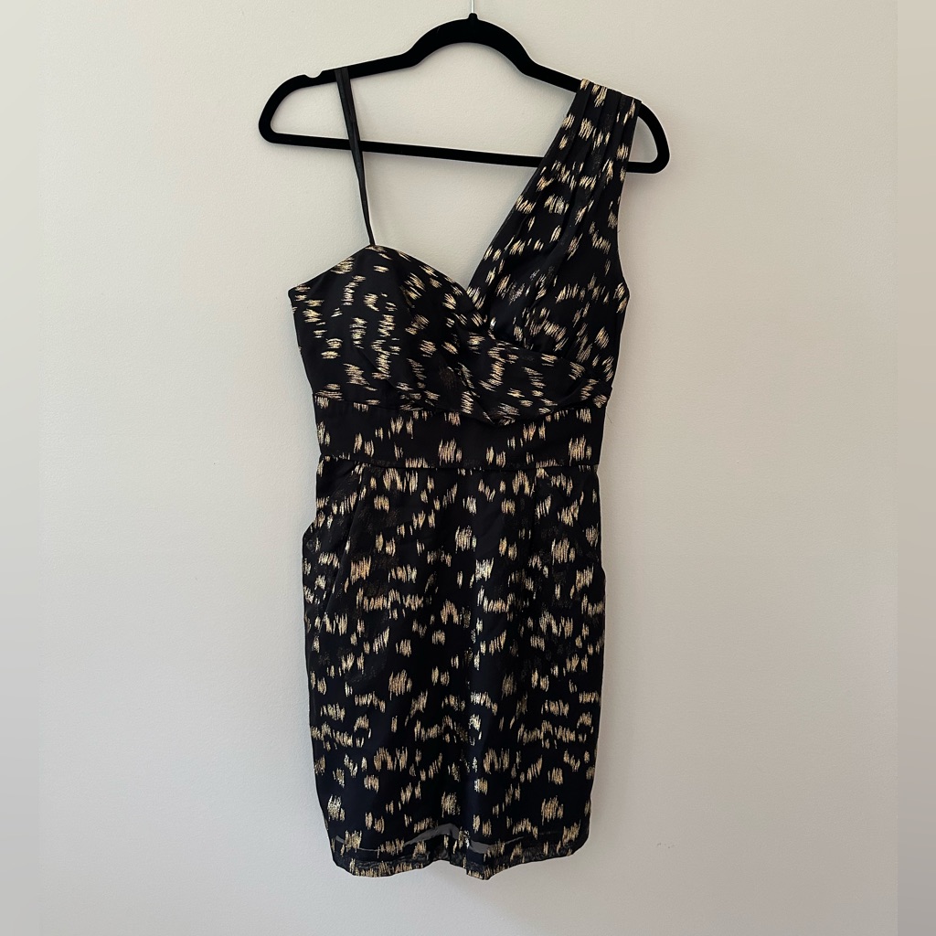 Bcbgeneration One-Shoulder Cocktail Dress Sz 4